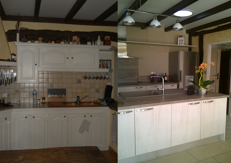 Rénovation d'une cuisine à St Martin de Laye