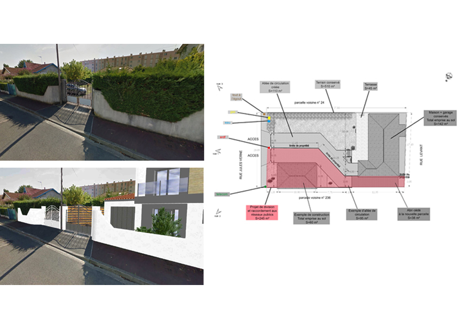 Division d'un terrain et tude de construction  Villenave d'Ornon