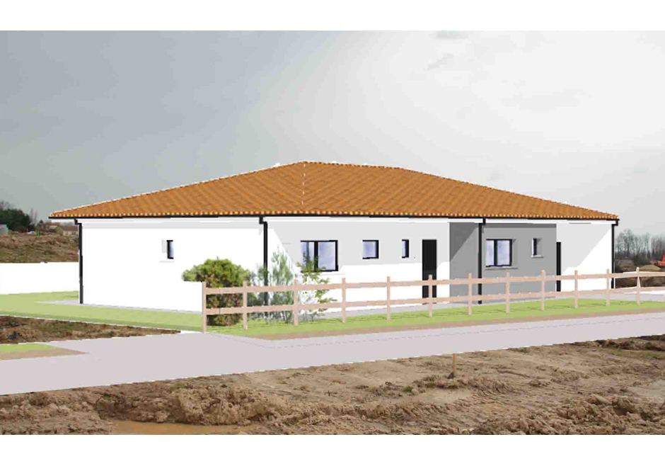 Construction d'une maison contemporaine à Beychac et Caillau