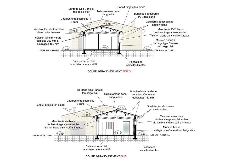 Agrandissement d'une maison traditionnelle  Cubzac les ponts