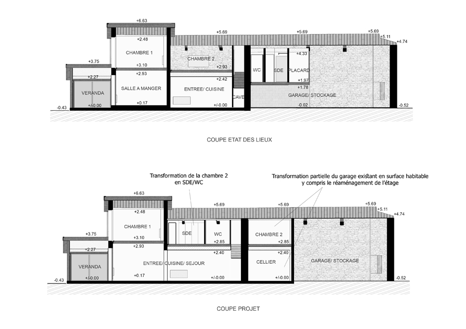 Ramnagement intrieur d'une maison en pierre  Tauriac