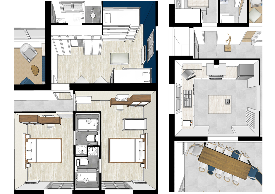 Transformation d'une maison d'habitation en gte  Saint Romain la Virve