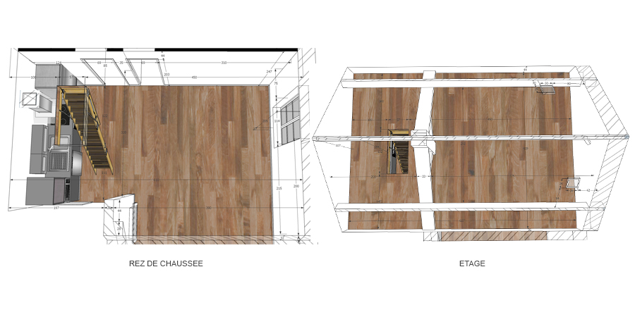 Projet d'escalier dans un appartement  Talence